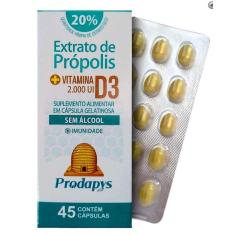 Imagem de Extrato de Própolis com Vitamina D3 2000 Ui com 45 Cápsulas