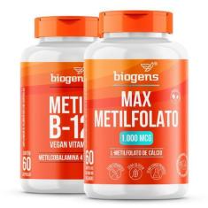 Imagem de Biogens Kit 2X Max Metil Folato + Metil B12 60 Caps