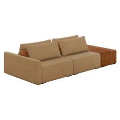 Imagem de Sofá Ilha 2 Lugares Living 292cm Modulado Para Sala Lary Linho K01 - D