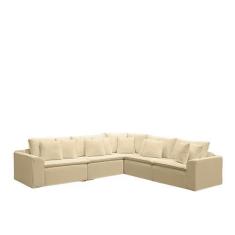 Imagem de Sofá Modular Rivieira Linho Bege Conce - Meu Estofado