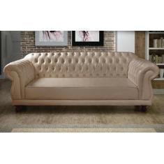 Imagem de Sofá Chesterfield 2 Lugares 180 Cm Corano Bege - Novo Encanto