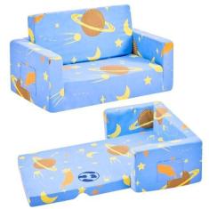 Imagem de Cadeira infantil, sofá infantil, sofá conversível para cama para meninas e meninos, cadeiras infantis para crianças, mini sofá para sala de jogos, cadeiras infantis confortáveis, sofás infantis que