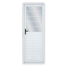 Imagem de Porta de Aço Basculante 215x85cm Laminada Minas Sul MGM Branco