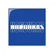 Imagem de Decalque brilhante de ejo de cerâmica com nome da bandeira de Honduras