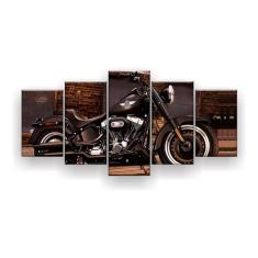 Imagem de Quadro Decorativo Moto Modelo Antigo 129x61