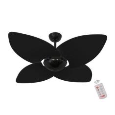 Imagem de Ventilador De Teto Kovalski Nero Office 4 Pás Preto 127V Com Controle