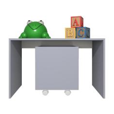 Imagem de Mesa Organizadora de Brinquedos Infantil 1 Baú 100% MDF PlanCasa