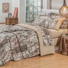 Imagem de Jogo de Cama Malbec Casal Queen 4 Peças - Bordados Ricardo