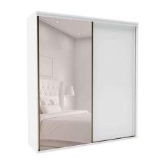 Imagem de Guarda-roupa Casal Com Espelho Inovatto 2 Pt 6 Gv Branco