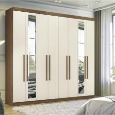 Imagem de Guarda-Roupa 8 Portas 4 Gavetas Master New Com Espelho - Santos Andirá