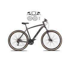 Imagem de Bicicleta Aro 29 Ksw Xlt 24v Freios a Disco Hidráulicos Garfo Suspensão Pneu com Faixa Bege - Grafite