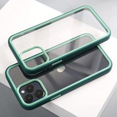 Imagem de Capa transparente de luxo para iPhone 13 12 11 Mini Pro Max 7 8 Plus XS X XR SE2020 Capa de armadura à prova de choque de silicone macio, verde, para iPhone 11 Pro