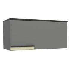 Imagem de Armário Aéreo 80cm 1 Porta Basculante Cozinha Flórida Grafite