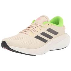 Imagem de adidas Tênis de corrida feminino Supernova 2, Ecru Tint/Night Metallic/Solar Green, 38