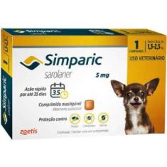Imagem de Antipulgas Simparic 1,3 a 2,5 kg 5 mg - Caixa 3 comprimidos - Zoetis