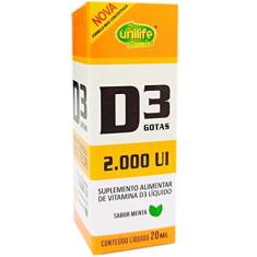 Imagem de Vitamina D3 2.000 UI Unilife Menta 20ml