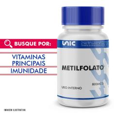 Imagem de Metilfolato 800mcg em Cápsulas 120 Cápsulas
