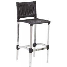 Imagem de Banqueta Madri Em Alumínio Para Edícula Preto