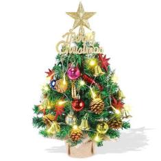 Imagem de Árvore de Natal de mesa AGIRL Mini Artificial com luzes 55cm
