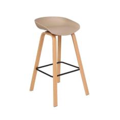 Imagem de Banqueta Toledo Alta Base Aço, Assento Em Polipropileno