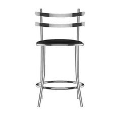 Imagem de Banqueta Cozinha Cromada Redonda Siena Média 60cm Flape