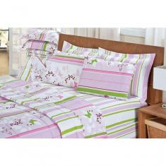 Imagem de Jogo De Cama Lençol Microfibra Queen Size 03 Pçs