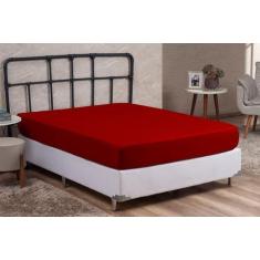 Imagem de Lençol De Cama King Size Premium 30cm Altura Cama Box Liso Avulso Com