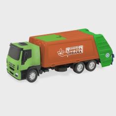 Imagem de Brinquedo Caminhão Iveco Tector Coletor Laranja