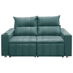 Imagem de Sof  2 Lugares Retr til E Reclin vel Madri 1,80m - Veludo