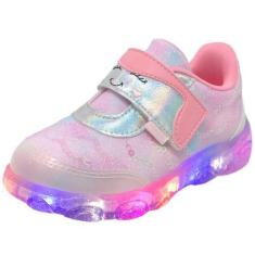 Imagem de Tenis Infantil Menina Casual Luz Led Liz Luz Pampili