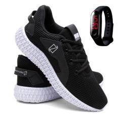Imagem de Tênis Masculino Esportivo Corrida E Academia Ultraleve + Relógio Digit