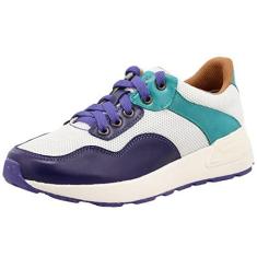 Imagem de Wrangler Athleisure cano baixo feminino – Tênis esportivo elegante com entressola de EVA moldado por compressão e cabedal com combinação de couro de flor integral e materiais reciclados,