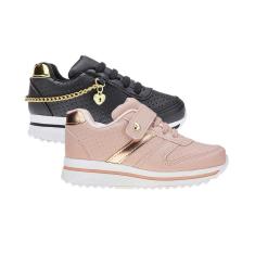 Imagem de Sapato Infantil Tênis de Menina - KIT 2 PARES Tam 24 ao 34-Feminino