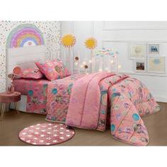 Imagem de Jogo De Cama Duplo 3 Pçs Solteiro Lollipop Happy Day Sultan