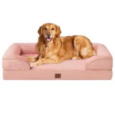 Imagem de Cama ortopédica para cães EHEYCIGA Waterproof Memory Foam XL Dusty Pin