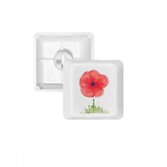 Imagem de Kit de atualização para jogos com teclado mecânico PBT para aquarela Red Flower Corn Art
