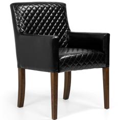 Imagem de Poltrona Decorativa Sala de Estar Base de Madeira Liverpool Couríssimo  Tressê - Gran Belo