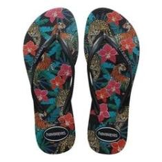 Imagem de Chinelo Havaianas Slim Tropical / Dark - 33/34