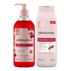 Imagem de Kit 1 Sabonete Cereja E Avelã 500ml 1 Loção Creme Cereja E Avelã 500ml