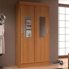 Imagem de Guarda-Roupa Solteiro Berlim 2 Portas Com Espelho Cinamomo - Evidencia
