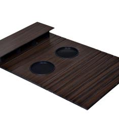 Imagem de Esteirinha Bandeja Bp Porta Controle Braço Sofá Imbuia