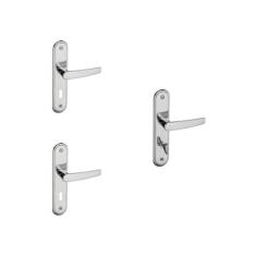 Imagem de Kit 2 Fechaduras Interna e 1 WC Espelho Concept Pado Cromado