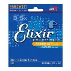 Imagem de Encordoamento Para Guitarra Elixir 011 Medium 2102 (3217)