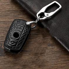 Imagem de Capa para porta-chaves do carro, capa de couro inteligente, adequado para BMW E90 E60 E70 E87 3 5 6 Série M3 M5 X1 X5 X6 Z4, porta-chaves do carro ABS Smart porta-chaves do carro