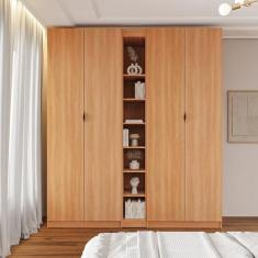 Imagem de Guarda-Roupa Modulado 4 Portas 3 Peças Hera Cabecasa Madeiramadeira Lo