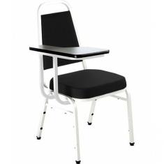 Imagem de Cadeira Universitária Empilhável Linha Hotel Plus Preto