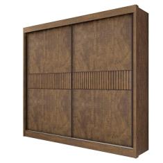 Imagem de Guarda Roupa Casal 2 Portas 6 Gavetas Cancun Ripado Ipê -D` Doro