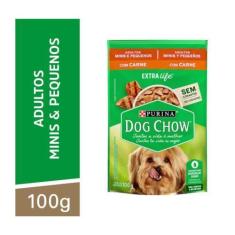 Imagem de Ração Úmida Nestlé Purina Dog Chow Sachê Carne Para Cães Adultos Raças