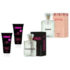 Imagem de Kit Perfume Feminino Escandalosa Athena 100ml E Hidratante - Amakha Pa