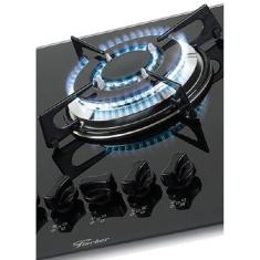Imagem de Fogao 5B Fischer Vidro Tripla Chama Cooktop